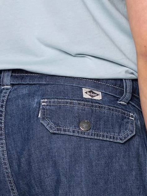 Krótkie spodenki męskie jeansowe Lee Cooper RILF-7633 38 Granatowe (5904347398439) - obraz 4