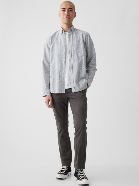 Штани чоловічі GAP 472760-03 W34L34 Темно-сірі (1200040911901) - зображення 4
