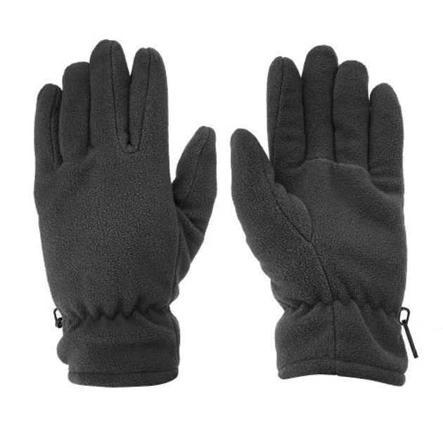 Рукавиці тактичні Mil-Tec флісові L Fingerhandschuhe Fleece Thinsulate Black (12534002-L) - изображение 2