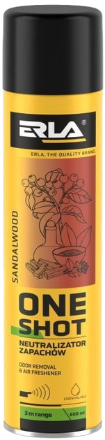 Упаковка нейтралізатор запахів Erla Сандалове дерево 600 мл 12 шт. (5906534816603) - зображення 2
