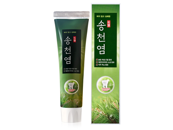 Многофункциональная зубная паста с экстрактом сосновых иголок и соли Median Songcheon Salt Toothpaste, 120г (8809608284698) - изображение 2