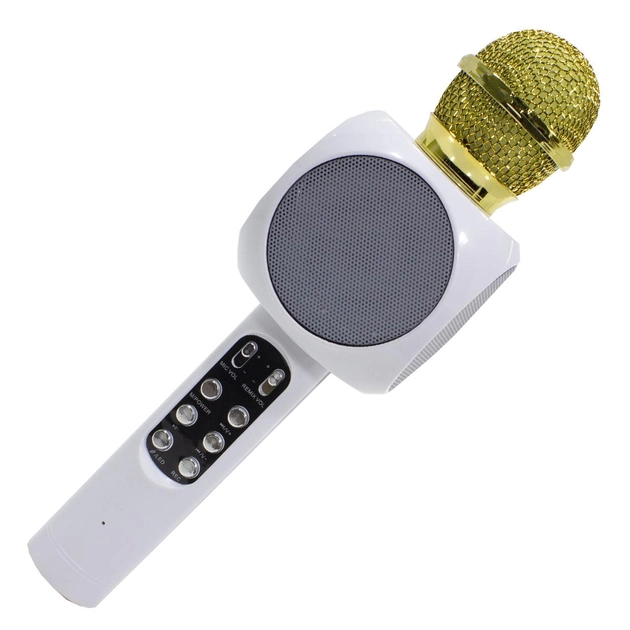 Караоке Мікрофон Wster Ws-1816 Bluetooth White - Фото 1 Караоке Мікрофон Wster Ws-1816 Bluetooth White - зображення 1
