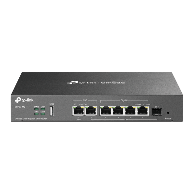 Мультигигабитный VPN-маршрутизатор TP-LINK ER707-M2 - Фото 1 Мультигигабитный VPN-маршрутизатор TP-LINK ER707-M2 - изображение 1
