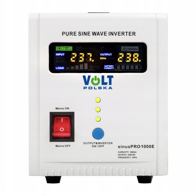 Джерело безперебійного живлення SINUSPRO-1000E 12В/230W VOLT POLSKA - изображение 2