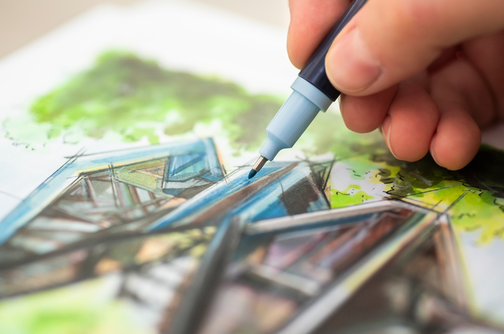 Набір двосторонніх маркерів Faber-Castell Goldfaber Sketch Design 6 шт (4005401648062) - зображення 6