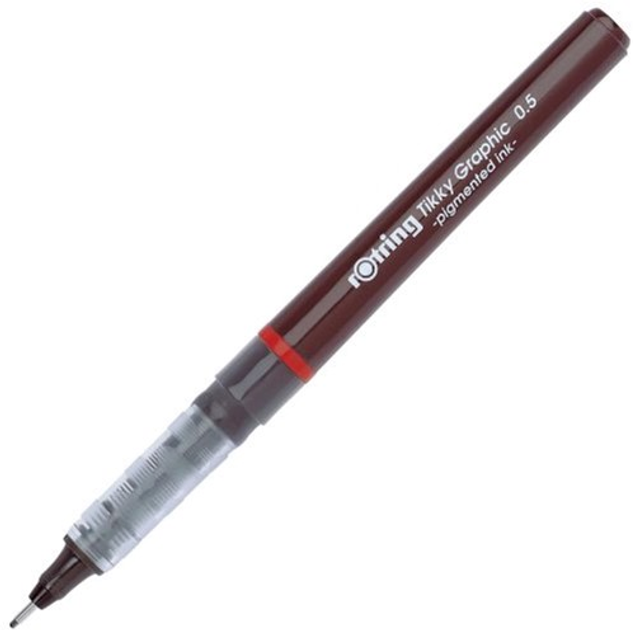 Набір файлайнерів Rotring Tikky Graphic 0.5 мм 12 шт Чорні (23501170814776) - зображення 1