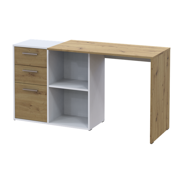 Офисный стол Doros T8 100х83х75 см Бело-бежевый (41516060) - Фото 6 Офисный стол Doros T8 100х83х75 см Бело-бежевый (41516060) - изображение 6