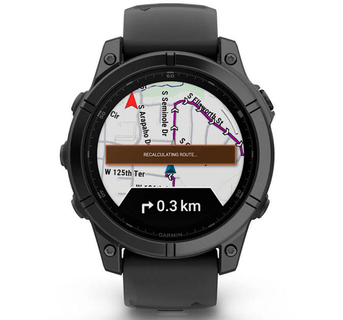 Смарт-годинник Garmin Fenix E 47mm Slate grey steel with Black silicone band (010-03025-01) - зображення 3