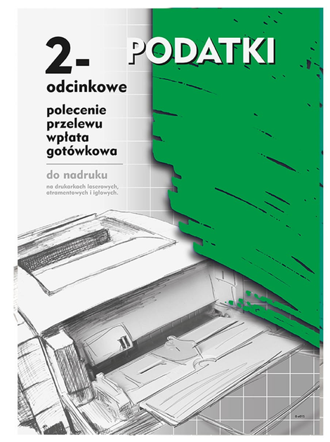 Formularze do nadruku Michalczyk i Prokop 2-odcinkowe Polecenie przelewu wpłata gotówkowa F-130-2 A4 100 arkuszy (5906858012026) - obraz 1