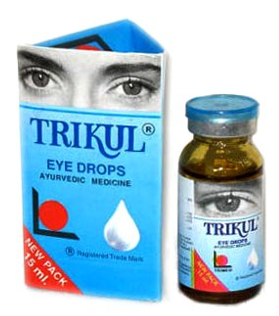 Очні краплі Trimed ayurveda Трикул Eye drops Trikul 15 мл - зображення 2