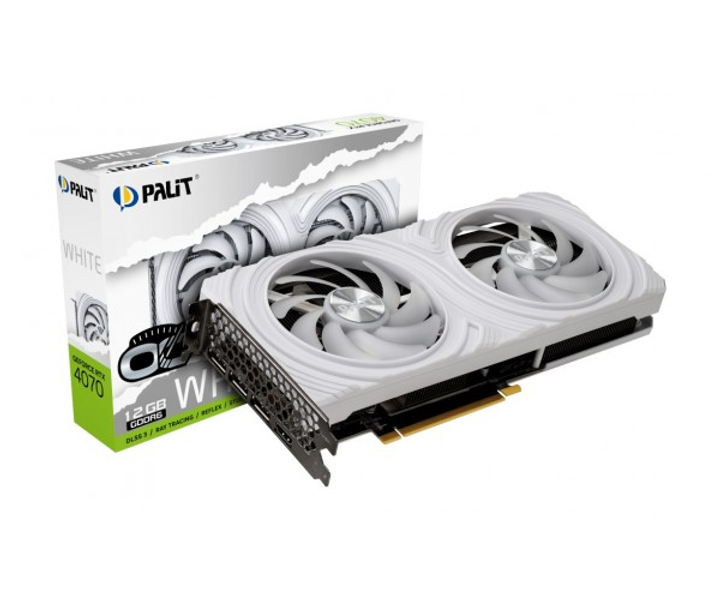 Відеокарта GF RTX 4070 12GB GDDR6 White OC Palit (NE64070S19K9-1048L) - изображение 2