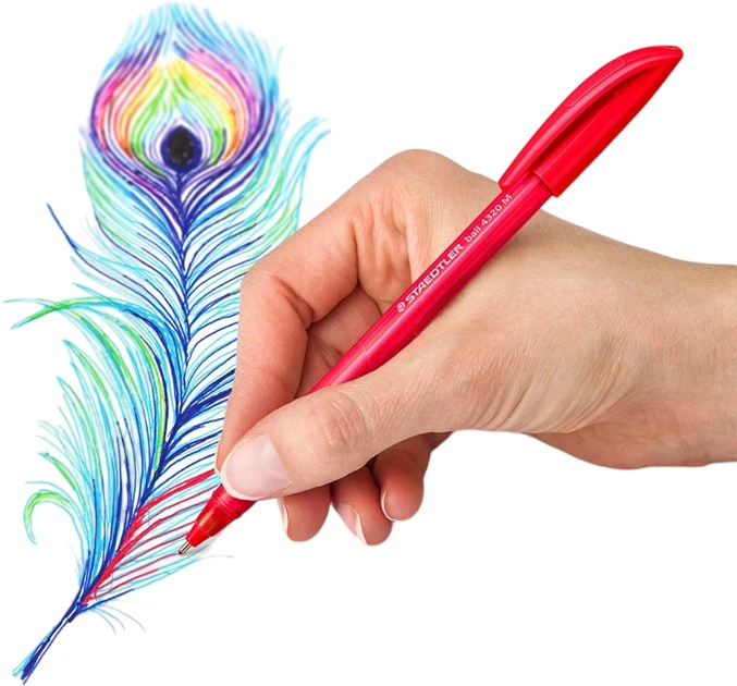 Набор шариковых ручек Staedtler Треугольные Многоцветные 50 шт (ZES4007817101025) - изображение 4