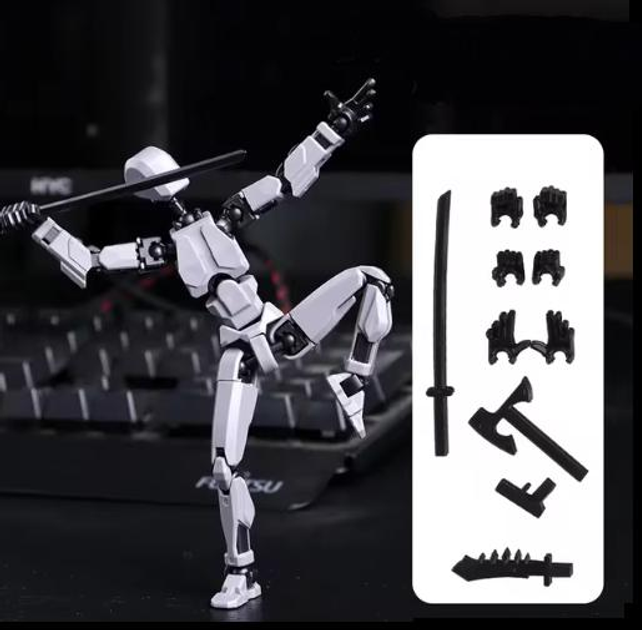 Игровая шарнирная экшн-фигурка TITAN T13 сборная подвижная кукла-робот ...