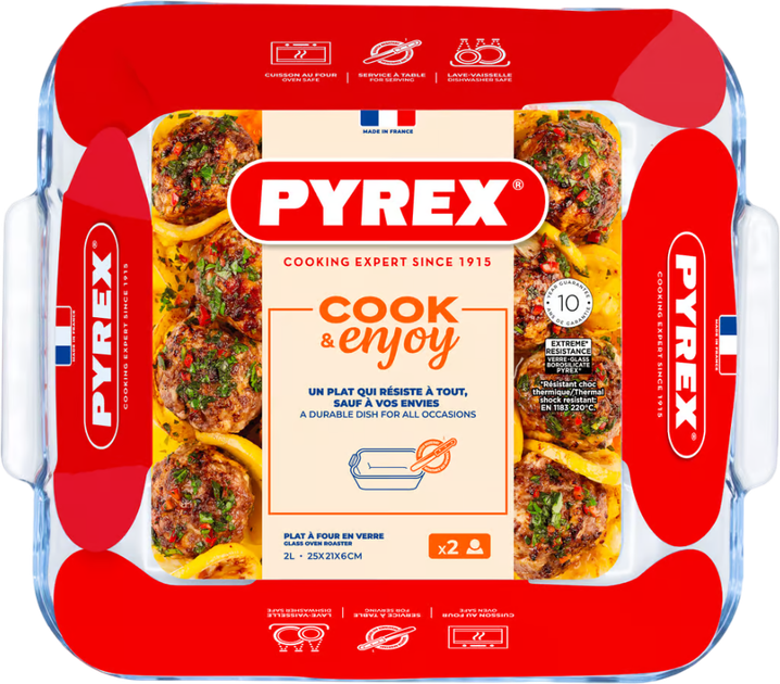 Форма Pyrex Cook&Enjoy термостійка квадратна 2 л (3137610001275) - зображення 4
