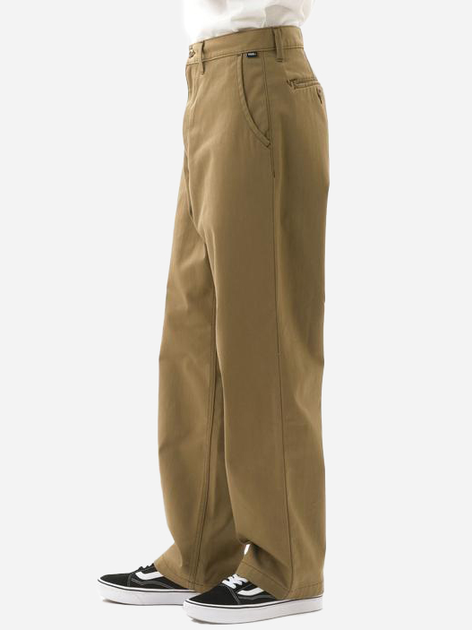 Spodnie męskie chinosy Vans Authentic Chino Loose VN0A5FJBDZ9 32 Brązowe (195437421495) - obraz 5