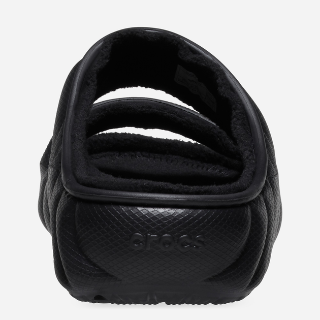 Klapki męskie z futerkiem Crocs Classic Cozzy Overpuff Sandal 210074-001 41-42 (M8/W10) Czarne (0196265733613) - obraz 3