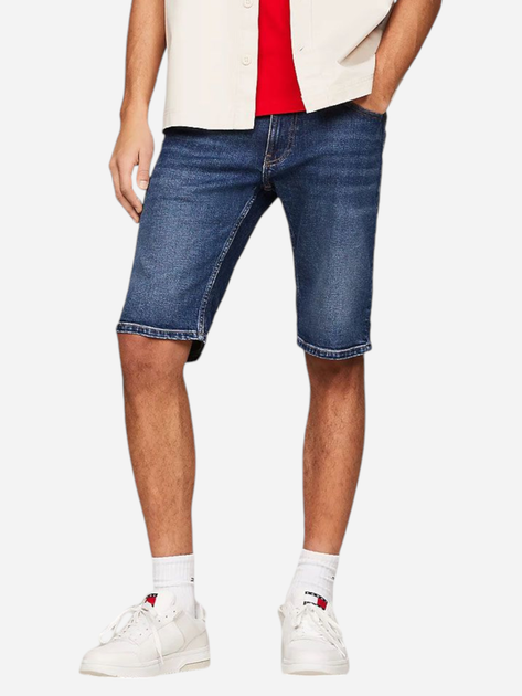 Krótkie spodenki męskie jeansowe Tommy Jeans DM0DM18791-1BK 36 Niebieskie (8720646755318) - obraz 1