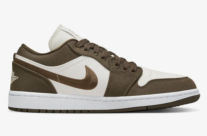 Кросівки Air Jordan Low Se Beige/Olive DV0426-301 38.5 - Фото 3 Кросівки Air Jordan Low Se Beige/Olive DV0426-301 38.5 - зображення 3