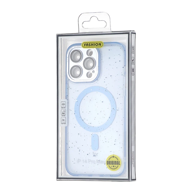 Чохол Splatter with MagSafe iPhone 14 Pro Max Light Blue - зображення 2