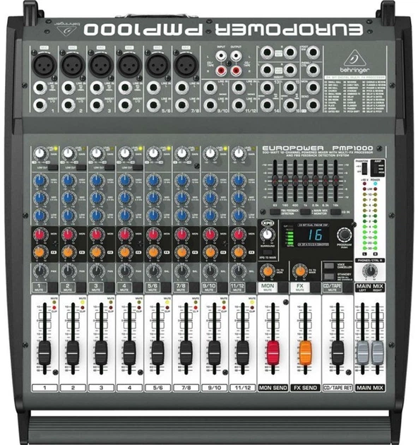 Behringer EUROPOWER PMP1000 パワードミキサー Behringer Europower PMP1000 – фото, отзывы, характеристики в