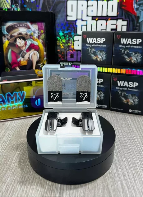Sarafox WASP K5 Gaming Trigger комплект импульсные триггеры курки JS65 + напальчники с серебром V8, pubg пабг - изображение 9