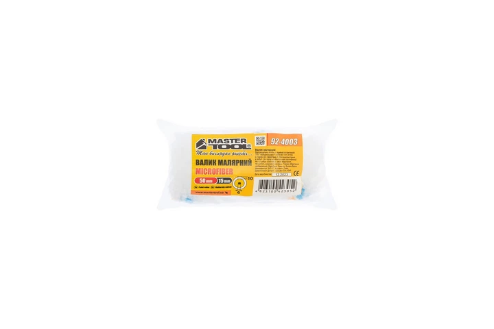 Валик малярський MASTERTOOL Microfiber 15/50/10 мм Ø 6 мм 92-4003 - Фото 3 Валик малярський MASTERTOOL Microfiber 15/50/10 мм Ø 6 мм 92-4003 - изображение 3