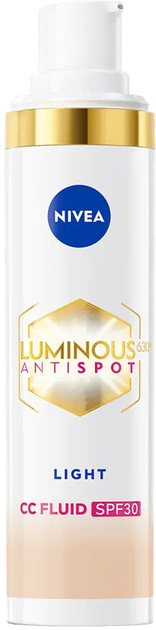 Тональная основа Nivea Luminous 630 CC 3-in-1 SPF 30 + Антипигментация 01 Light 40 мл (9005800379654) - зображення 2