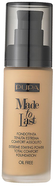 Тональная основа Pupa Made To Last фиксирующая 003 Dark Ivory 30 мл (8011607222131) - зображення 1