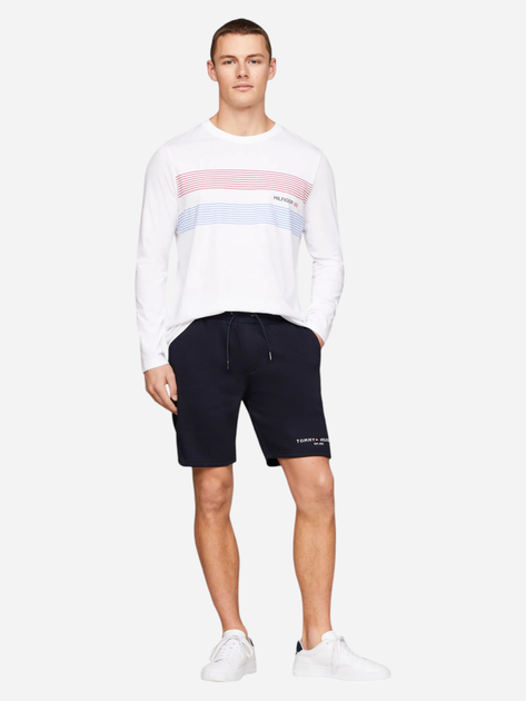 Spodenki męskie bawełniane krótkie Tommy Hilfiger thmw0mw34201dw5 L Granatowe (8720645757955) - obraz 3