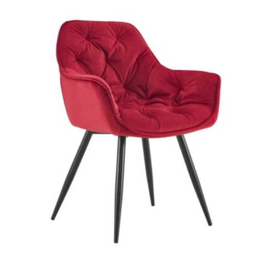 Крісло м'яке зі спинкою Signal Cherry Velvet Bluvel 59 (Бордовий, вельєт) - Фото 1 Крісло м'яке зі спинкою Signal Cherry Velvet Bluvel 59 (Бордовий, вельєт) - зображення 1