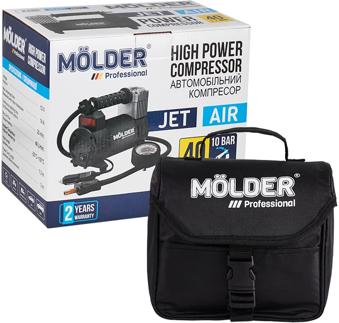 Автомобильный компрессор Molder JET 12 В 10 Атм 40 л/мин (MA25110) - изображение 7