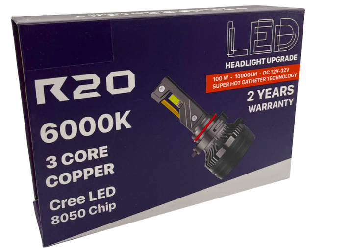Автомобильные светодиодные LED лампы в фару головного R20 H11(H8/H9/H16), диоды CREE4575CHIP,12-24V,100W,6000K - изображение 4