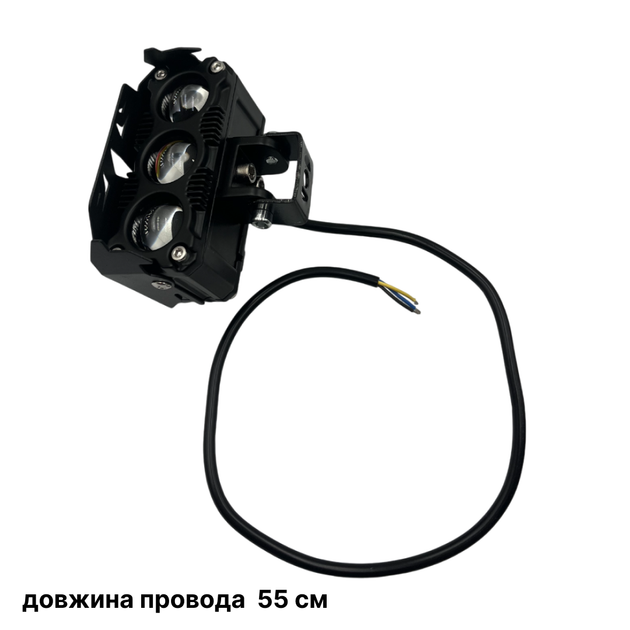 Led дополнительная Mini фара/линза на авто, мотоцикл, мопед, с функцией белого и жёлтого цвета R20 110W (2шт) - Фото 4 Led дополнительная Mini фара/линза на авто, мотоцикл, мопед, с функцией белого и жёлтого цвета R20 110W (2шт) - изображение 4
