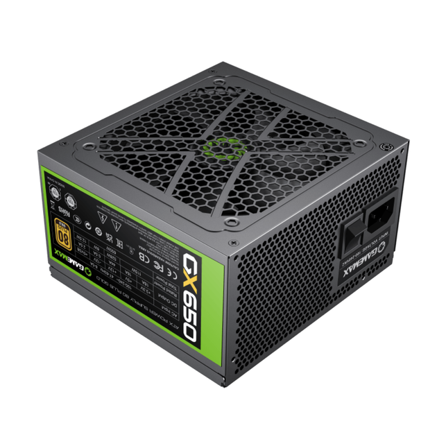 Блок питания GameMax GX-650 80+ Gold Modular компьютерный 650W Черный - Фото 1 Блок питания GameMax GX-650 80+ Gold Modular компьютерный 650W Черный - изображение 1