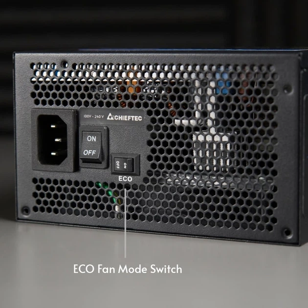 Блок питания CHIEFTEC Atmos (850W), >90%, 80+ Gold, 120мм FDB, 1xMB 24pin(20+4), 2xCPU 8pin(4+4), 4xMolex, 9xSATA, 2xPCIe 8pin(6+2), 1xPCIe GEN5 16pin, Fully Modular - изображение 3