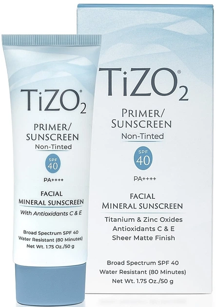 Крем-праймер для лица минеральный, солнцезащитный без оттенка - TiZO 2 Facial Primer Sunscreen Non-tinted SPF 40 50g (1207259-167286960-2) - Фото 1 Крем-праймер для лица минеральный, солнцезащитный без оттенка - TiZO 2 Facial Primer Sunscreen Non-tinted SPF 40 50g (1207259-167286960-2) - изображение 1