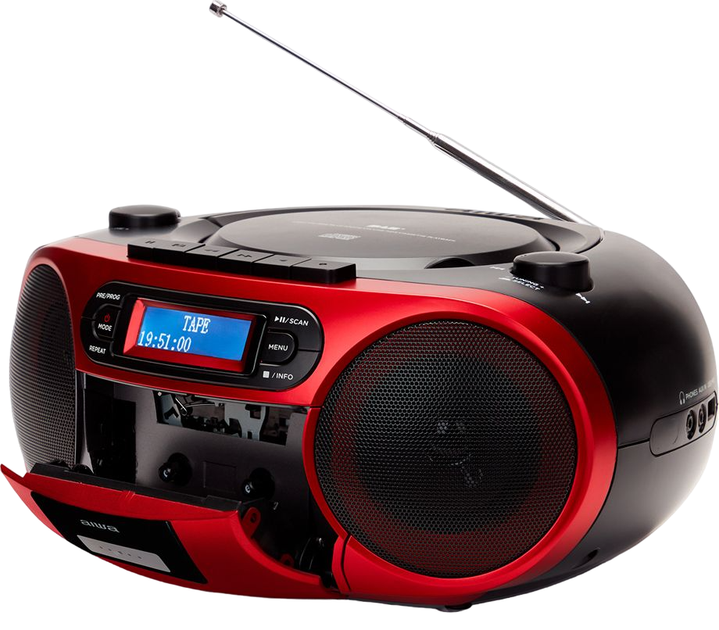 Radioodtwarzacz Aiwa Boombox BBTC-660DAB/RD Red (8435256897722) - obraz 2