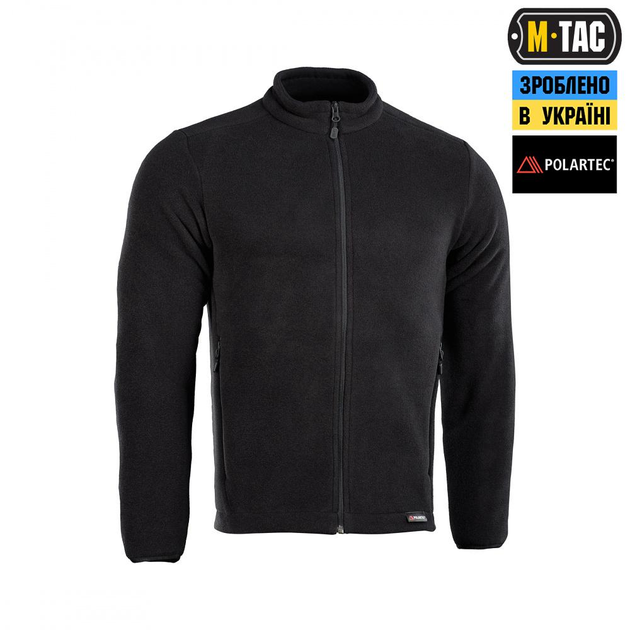 Тактична флісова кофта M-Tac Nord Fleece Polartec, розмір L, колір Чорний - изображение 1