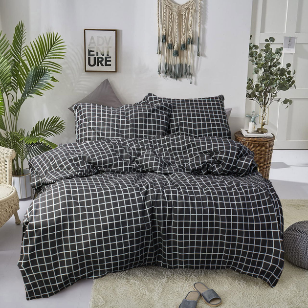 Евро постельный комплект С0242 Еней-Плюс, цвет: серый – фото, отзывы ...