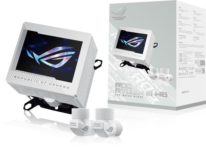 Водоблок ASUS ROG Ryujin III WB White (90RC00V2-M0UAY0) - зображення 11
