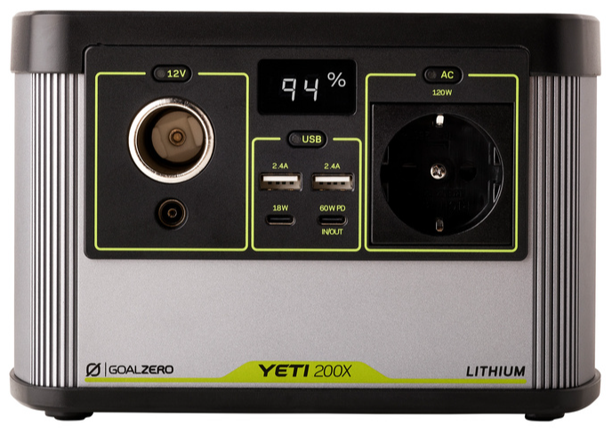 Зарядна станція Goal Zero Yeti 200X / 200 Вт / 120 Вт / 187 Вт*год - виробник USA (Металевий корпус) - зображення 2