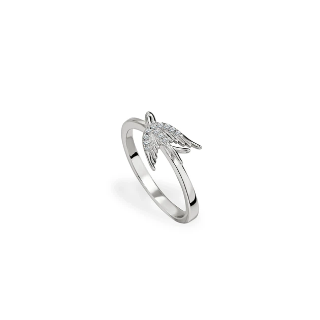 Серебряное кольцо с ласточкой, Размер 16,0, Вес: 2.0 г - Фото 1 Серебряное кольцо с ласточкой, Размер 16,0, Вес: 2.0 г - изображение 1