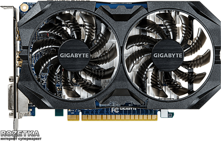 Видеокарта Gigabyte PCI-Ex GeForce GTX 750Ti WindForce 2X 2048MB GDDR5 ...