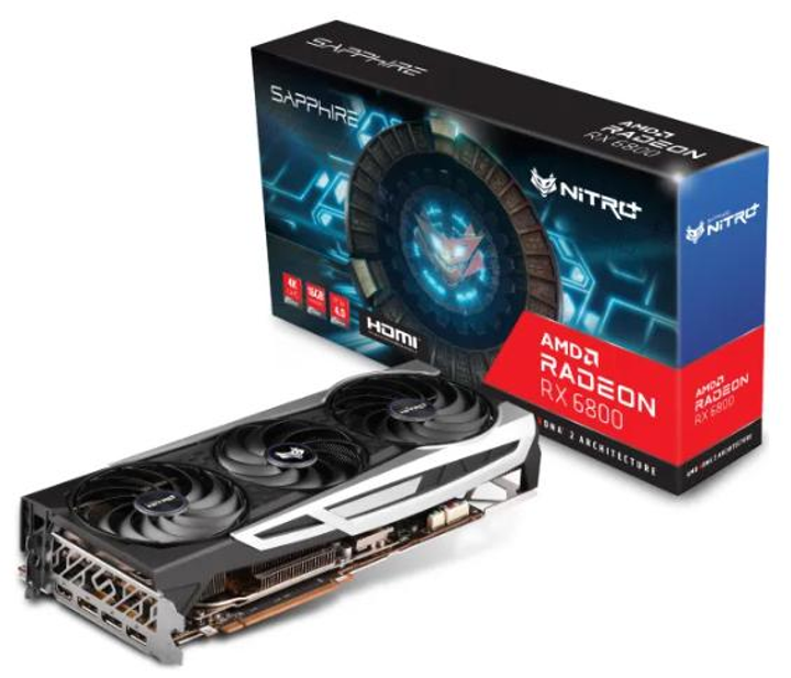 Видеокарта Radeon RX 6800 16Gb GDDR6 Sapphire NITRO+ Refurbished – фото ...