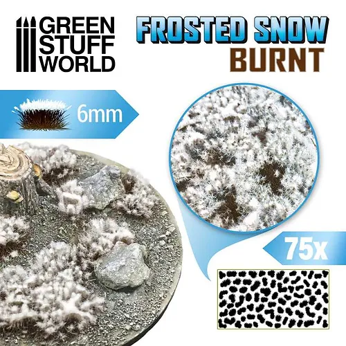 Штучна трава GREEN STUFF WORLD Tufts 6mm - FROSTED SNOW BURNT - Фото 1 Штучна трава GREEN STUFF WORLD Tufts 6mm - FROSTED SNOW BURNT - изображение 1