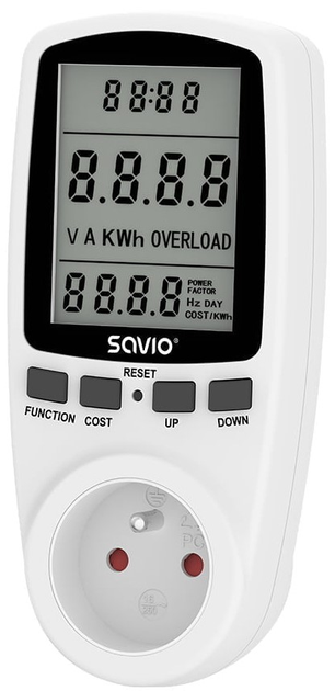 Ватметр Savio AE-01 (5901986048190) - зображення 2