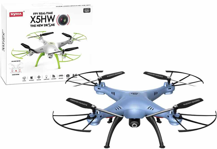 Dron zdalnie sterowany Leantoys X5HW Niebieski (5905515353410) - obraz 1