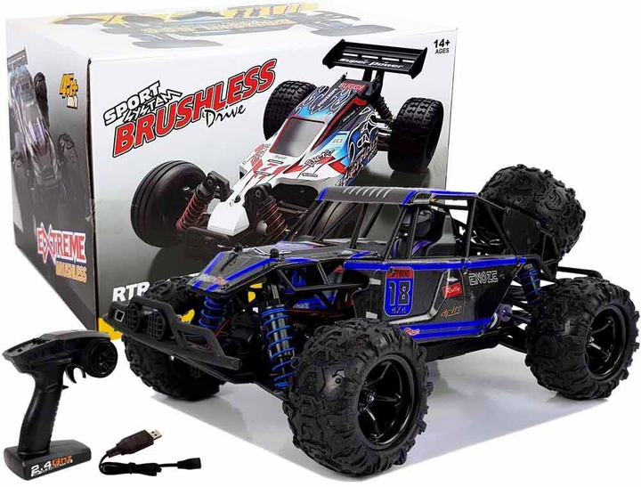 Samochód terenowy zdalnie sterowany LEAN Toys Off-Road Buggy 1:18 Niebieski (5903802458091) - obraz 5