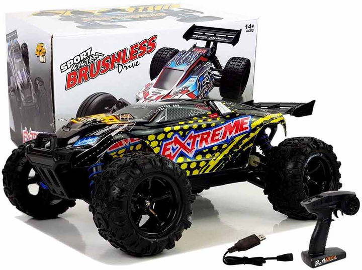 Позашляховик на радіокеруванні LEAN Toys Rallye 1:18 Жовтий (5903802458060) - зображення 3