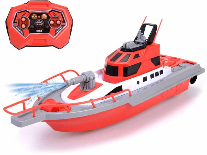 Łódź strażacka zdalnie sterowana Dickie Toys Fire Boat 38 cm (4006333083808) - obraz 1